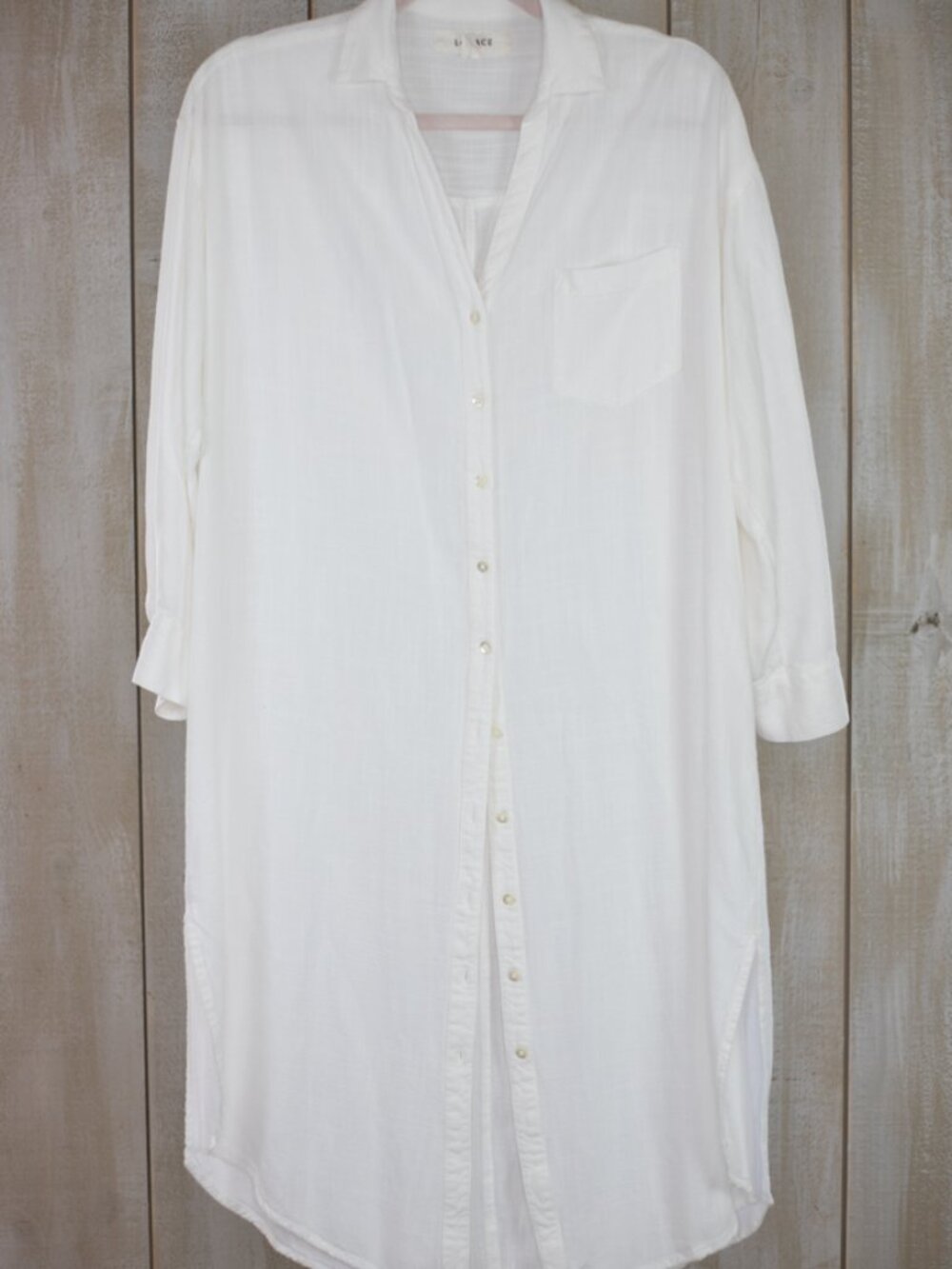L*Space Shirt Dress White Tunic Size XS/S